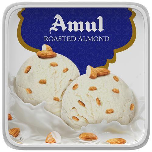 Buy Amul Ice Cream Roasted Almond 1 L Tub online from shops near you